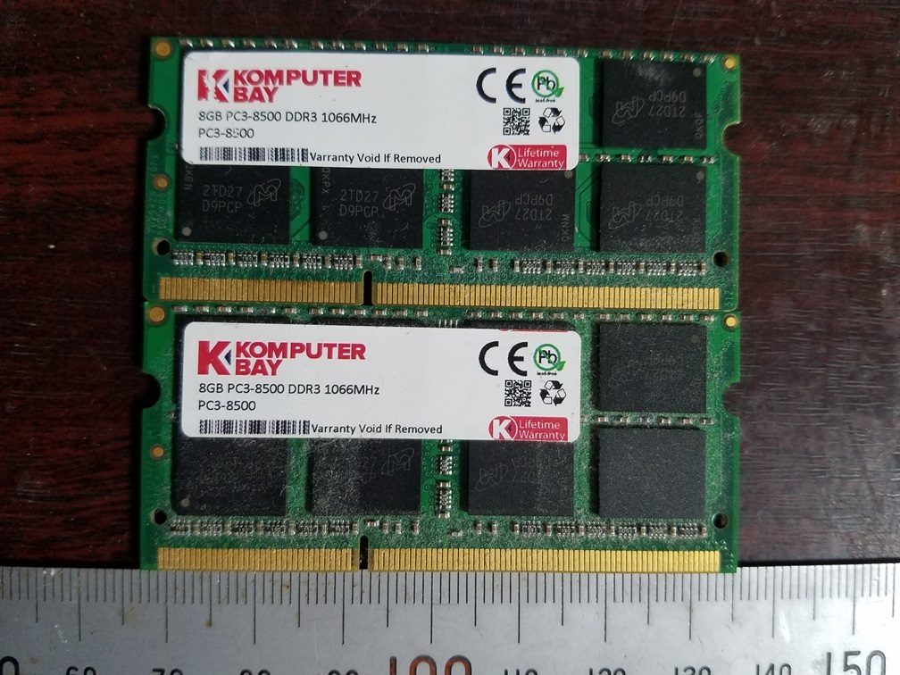 KOMPUTERBAY 8GB PC3-8500 DDR3 1066MHz拍卖
