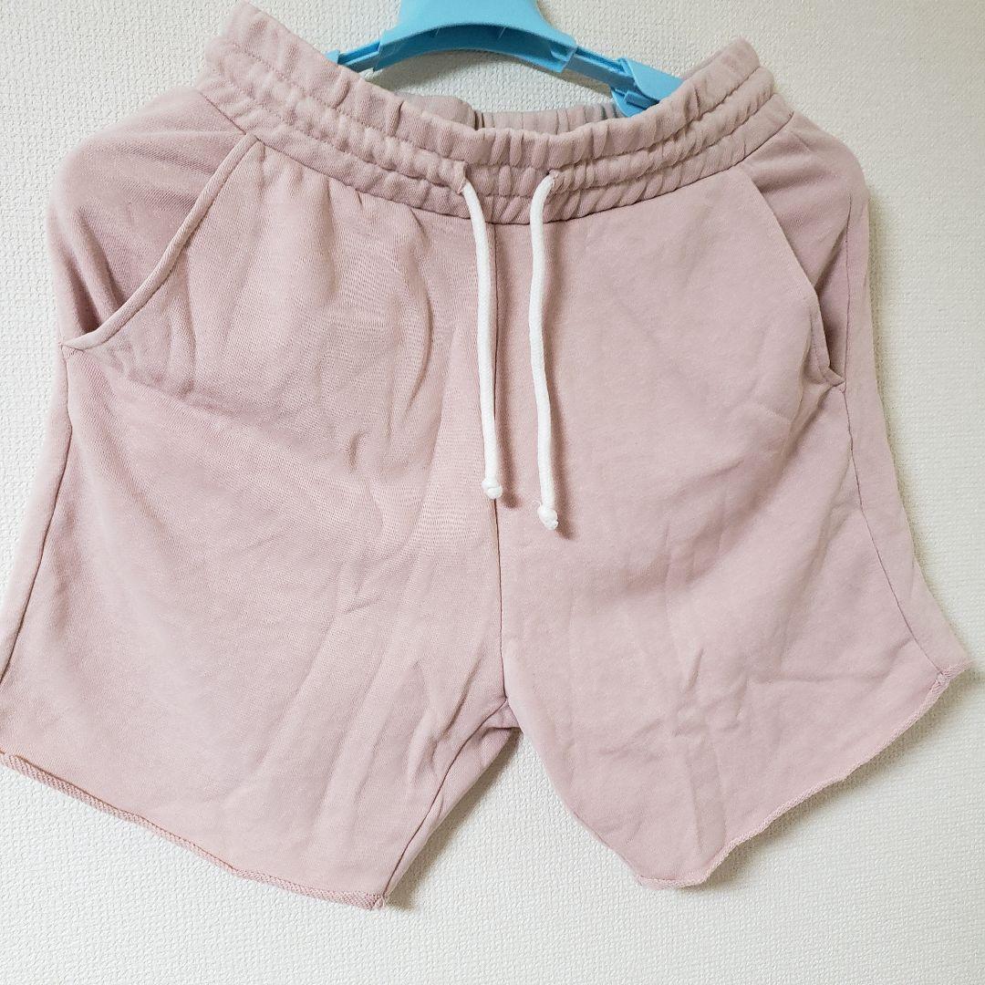 H&M ピンク 切りっぱなし ショートパンツ US-XS拍卖