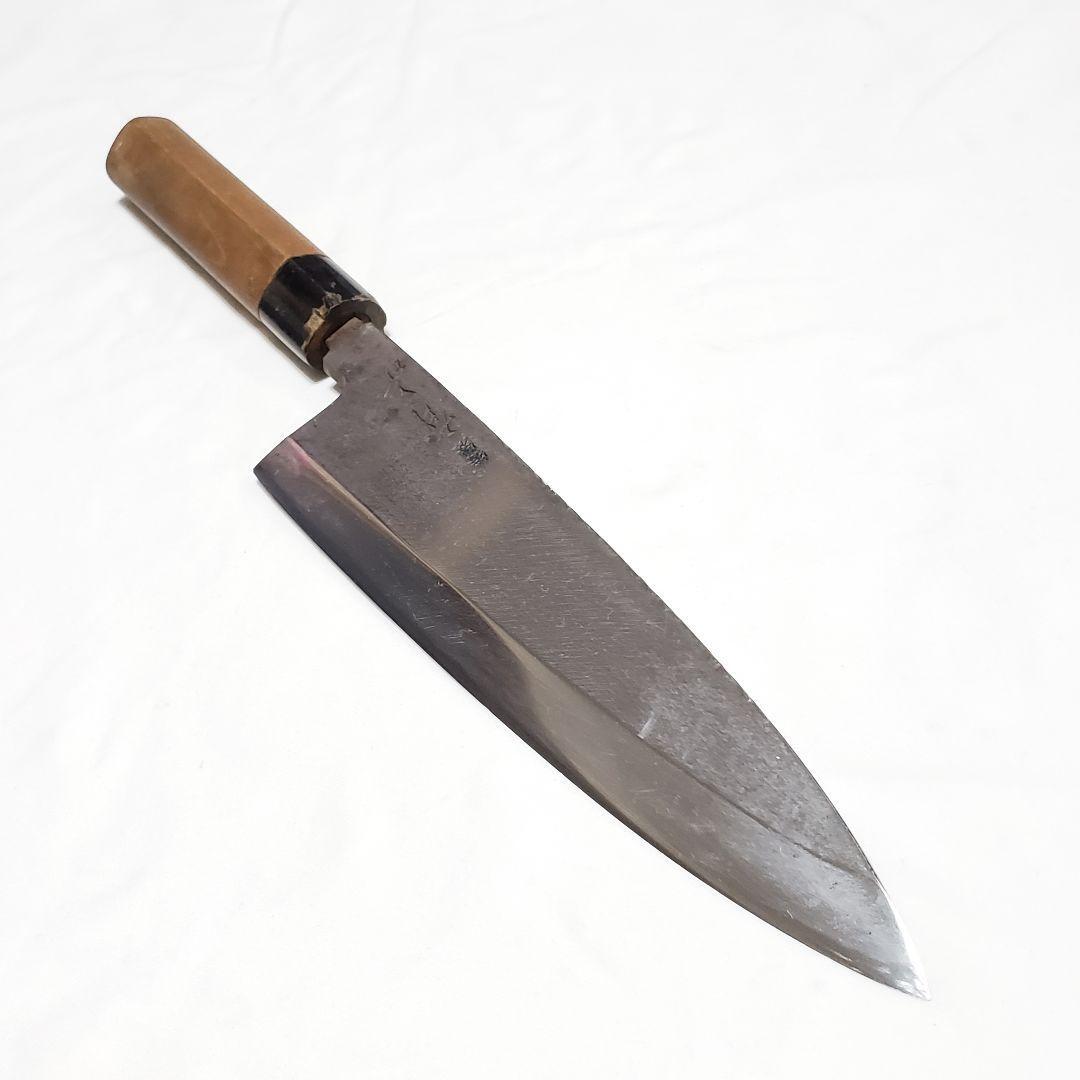 【S47-2】有次 出刃包丁 和包丁 刃渡り約21.5cm 庖丁 調理器具 ナイフ キッチン拍卖