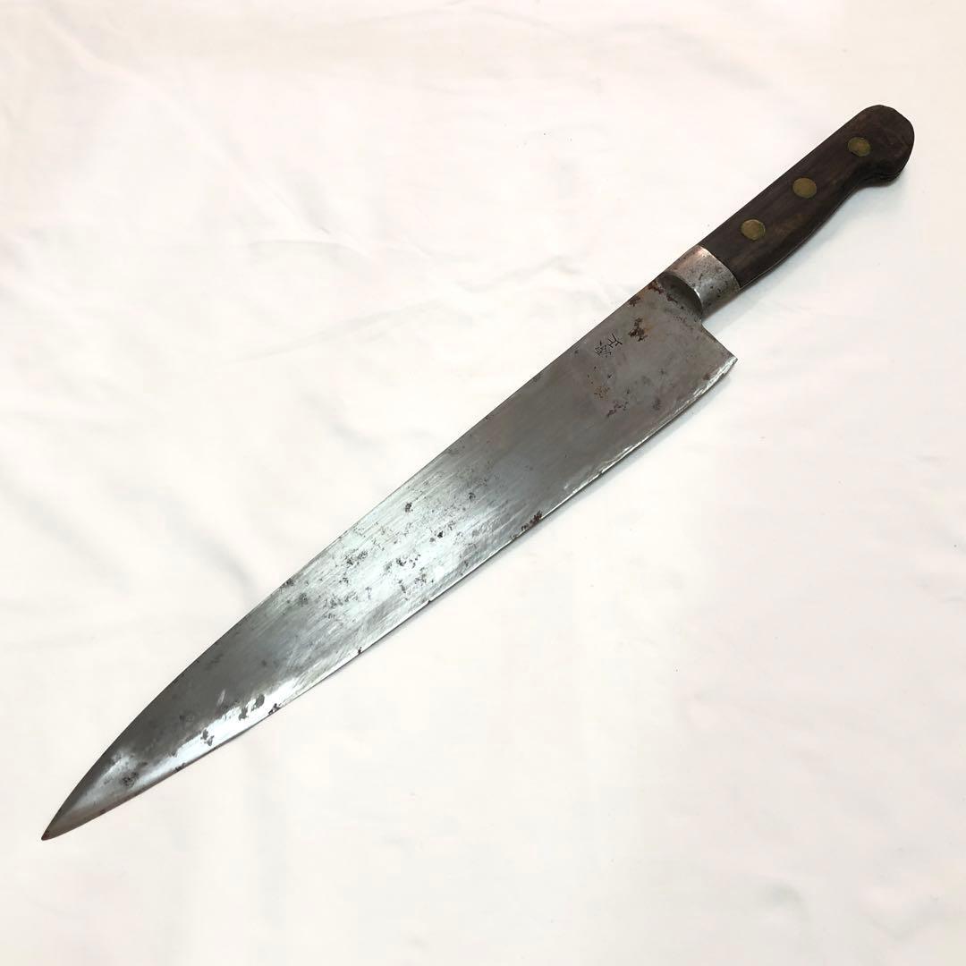 【S33-13】源正 牛刀 包丁 刃渡約29cm 洋包丁 庖丁 刃物 調理器具 キッチン ナイフ拍卖