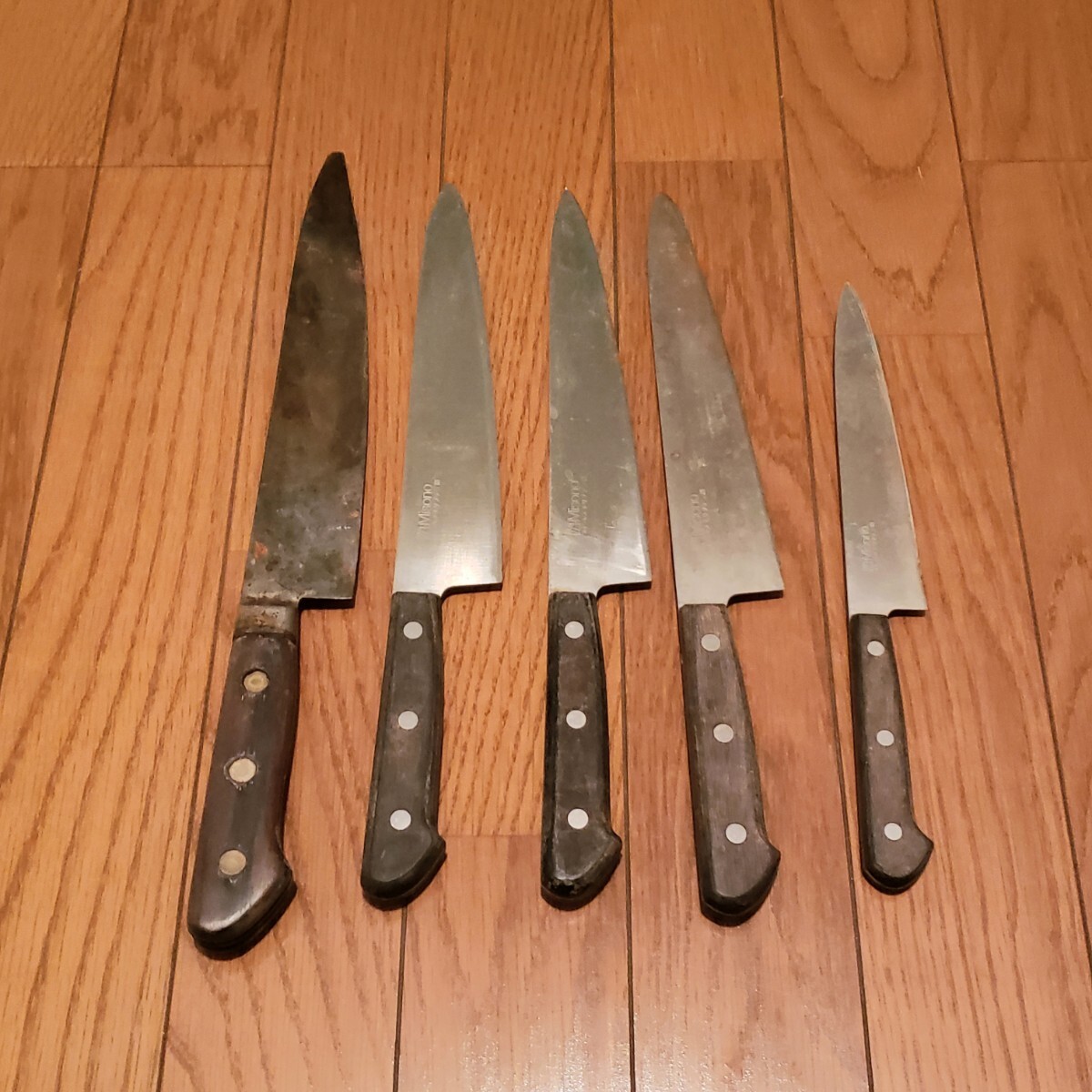 misono ミソノ刃物 包丁 料理包丁 5本 まとめ売り 調理器具 牛刀 スライサー 筋引き包丁拍卖