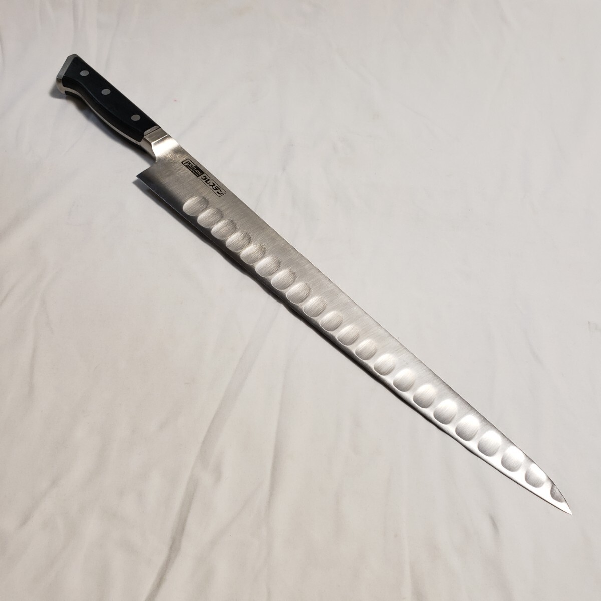 【S48-10】グレステン スライサー 筋引き包丁 T/Kシリーズ 洋包丁 包丁 職人包丁 料理包丁 刃渡り約35.5cm ナイフ キッチン拍卖