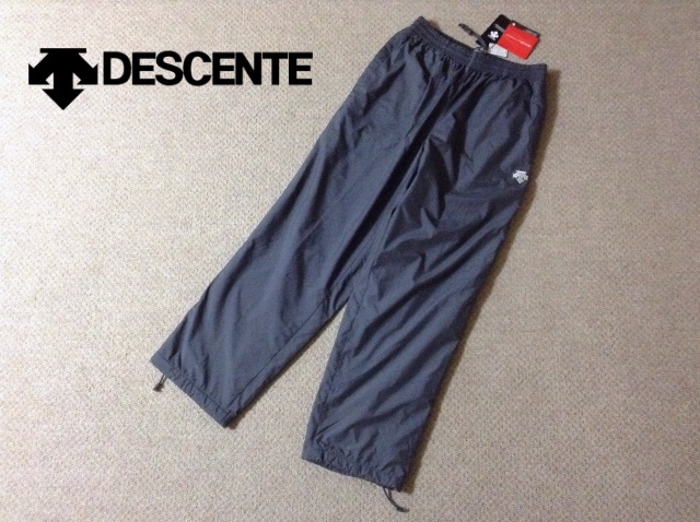 ★中古★デサント メンズ サーモナイロンパンツ グレー 灰 発熱保温 10s トレーニング DESCENTE EKS+THERMO DAT-3261P拍卖