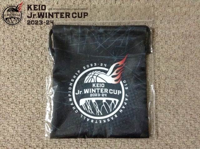 ★新品★2023-24 京王Jr.ウインターカップ ポーチ ブラック 黒 限定販売 U15 バスケ 部活 練習拍卖