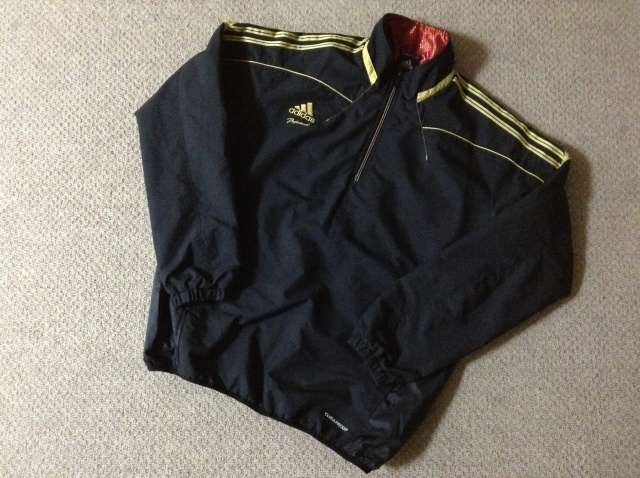 ★中古★アディダス プロフェッショナル ベースボール トレーニング ハーフジップ ウィンド ジャケット professhonal 野球 部活 adidas拍卖