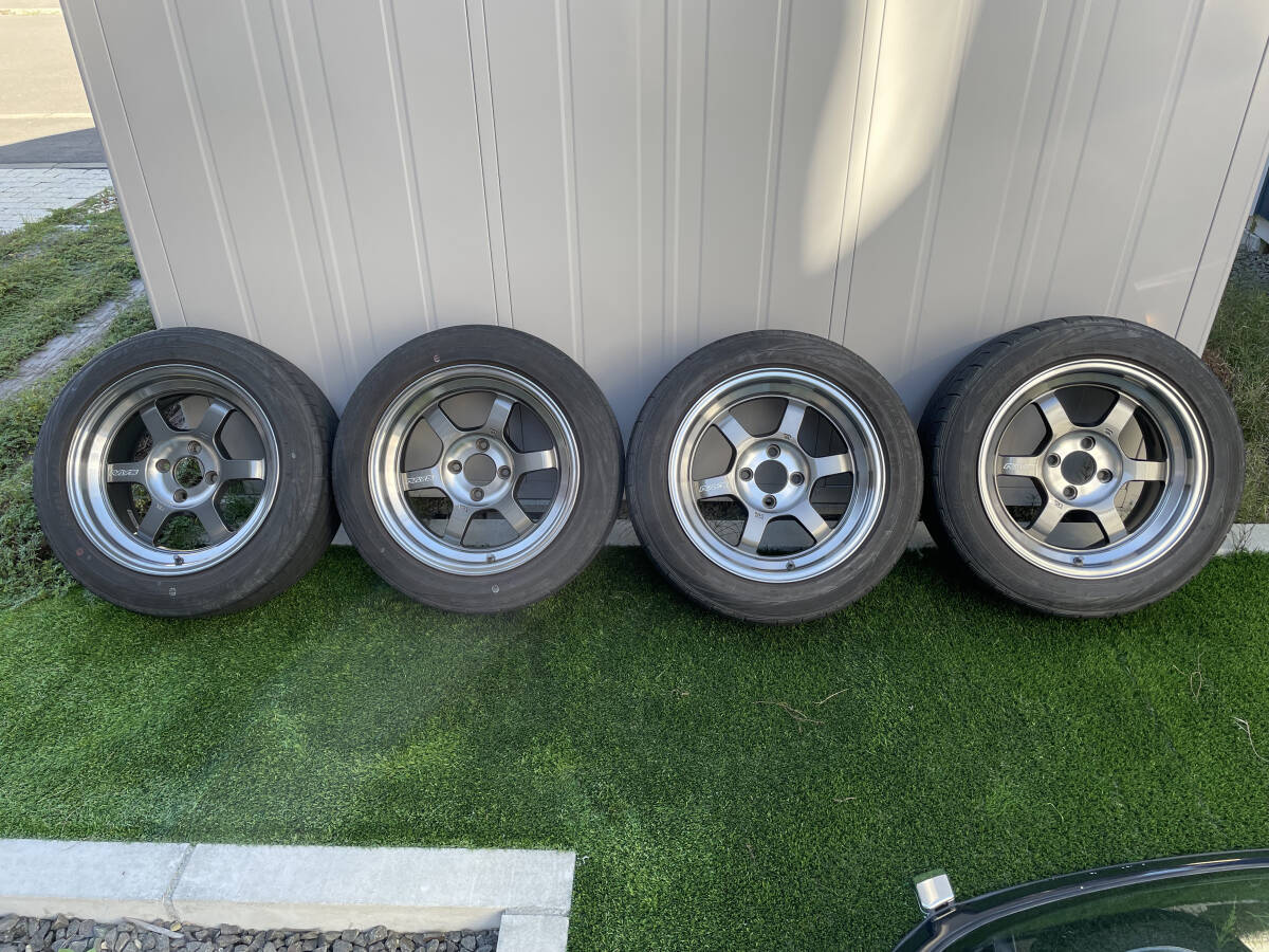廃盤 RAYS レイズ TE37V SL 1920Limited 15inch 7.5J +25 4H100 4本 ロードスターシビック等拍卖