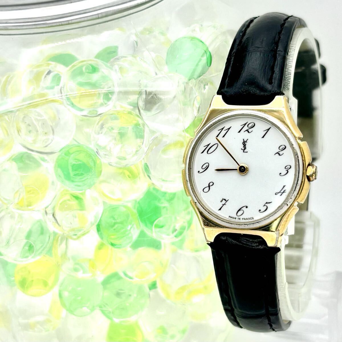 【新品電池】Yves Saint Laurent イヴサンローラン YSL レディース 腕時計 ドレス ゴールド 117629 新品ベルト拍卖