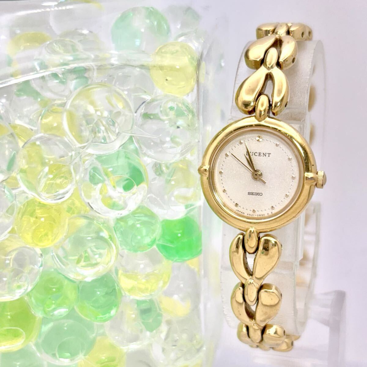 【新品電池】 SEIKO セイコー LUCENT ルーセント ゴールド レディース 腕時計 4N21-0480 190761拍卖
