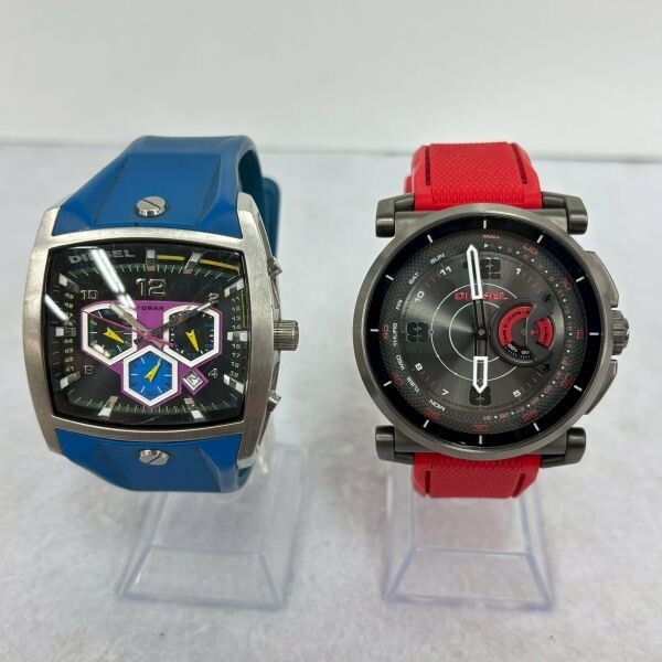 H204-O35-3754◎ DIESEL ディーゼル メンズ 腕時計 2点まとめ NDW2J/DZ-4164 ハイブリットスマートウォッチ クロノグラフ クォーツ OA拍卖