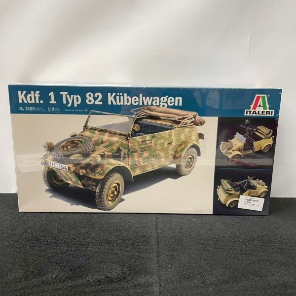 H611-O35-3799【未開封】ITALERI イタレリ 1/9 ドイツ軍 キューベルワーゲン Kdf.1 Typ82 Kubelwagen No.7405 軍用車両 WWⅡ プラモデル OA拍卖