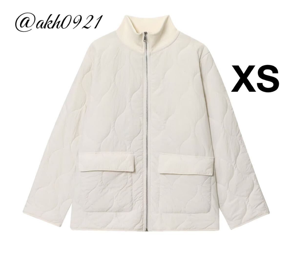 新品未使用★秋新作★vintage ヴィンテージ レトロ キルティング ブルゾン ジャンパー アウター XSサイズ レディース★ZARA 好きな方に拍卖