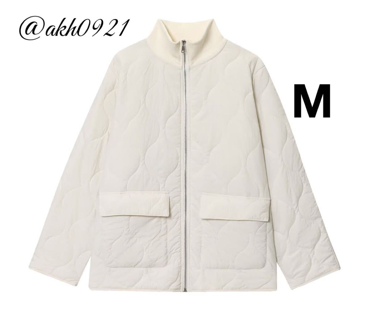 新品未使用★秋新作★vintage ヴィンテージ レトロ キルティング ブルゾン ジャンパー アウター Mサイズ レディース★ZARA 好きな方に拍卖