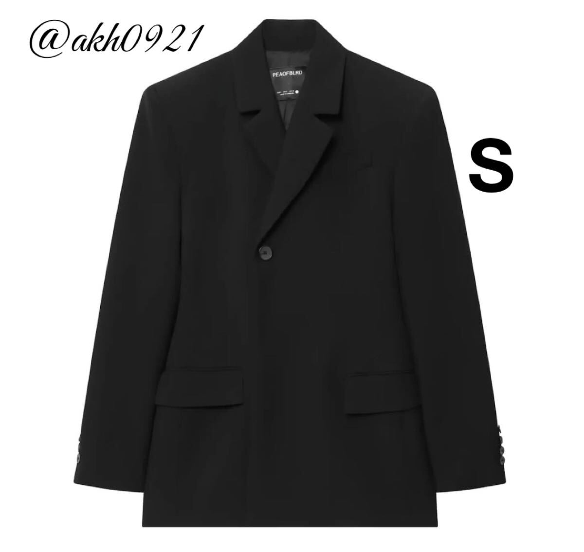 新品★秋新作★vintage ヴィンテージ レトロ ブラック テーラードジャケット ブレザー アウター Sサイズ レディース★ZARA 好きな方に拍卖