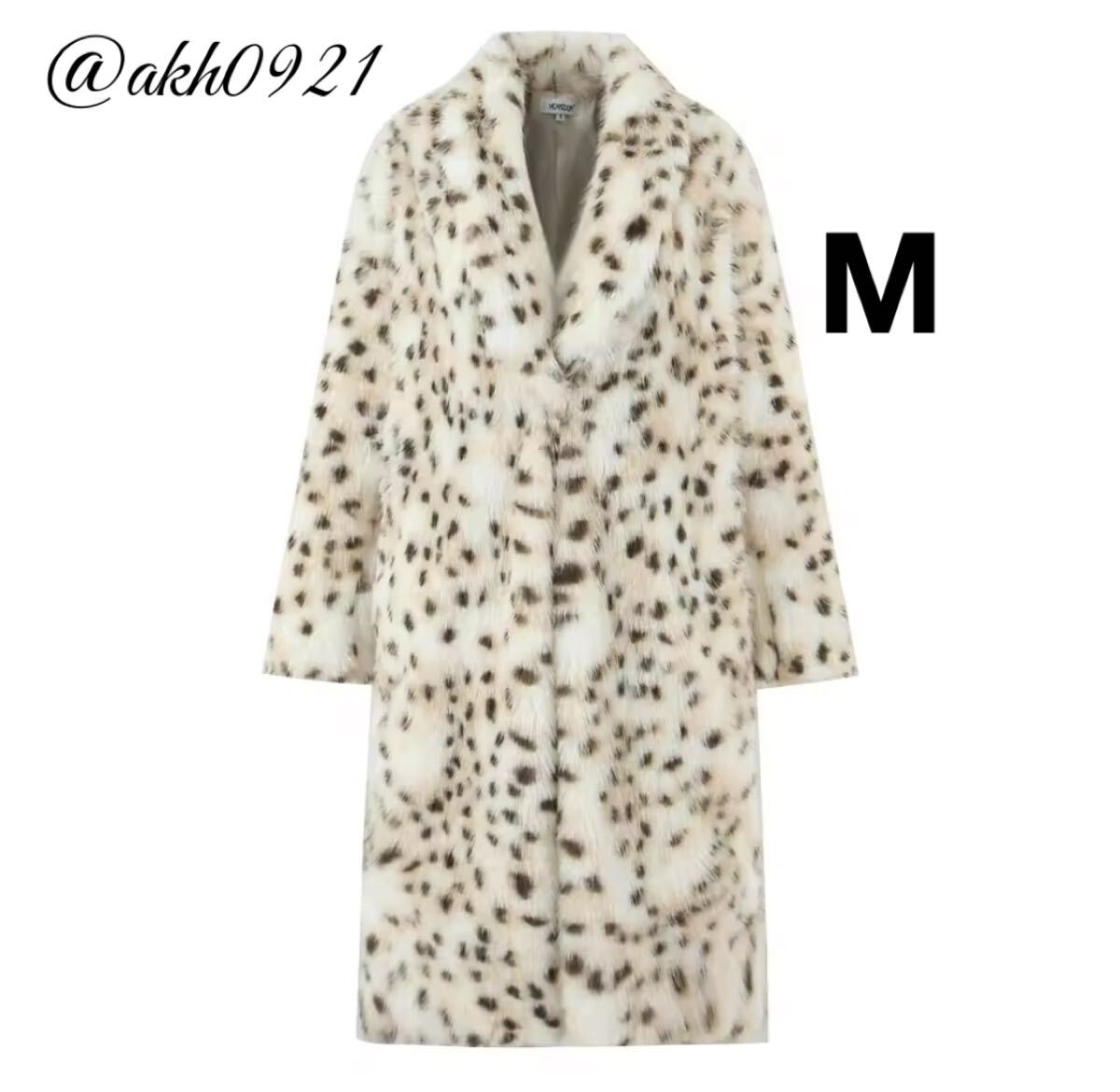 新品未使用★秋新作★vintage ヴィンテージ レトロ レオパード 豹柄 ロング ファーコート アウター Mサイズ レディース★ZARA 好きな方に拍卖