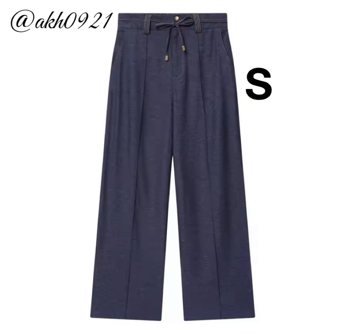 新品未使用★秋新作★vintage ヴィンテージ レトロ デニム ロングパンツ ワイドパンツ ボトムス Sサイズ レディース★ZARA 好きな方に拍卖