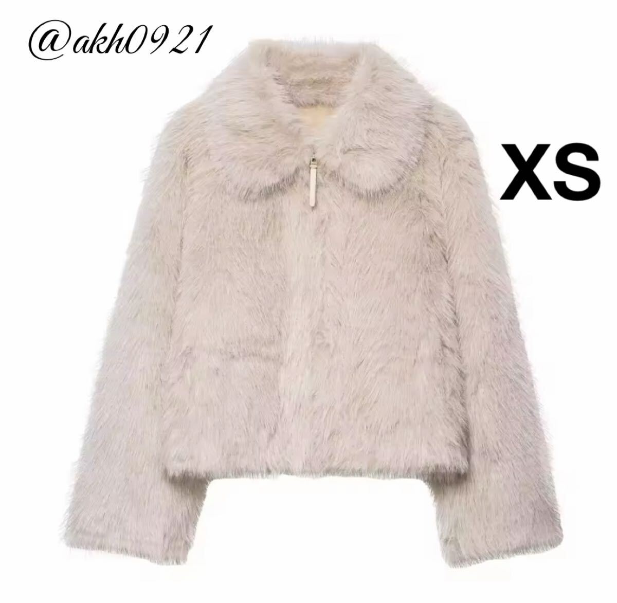 新品未使用★2025 A/W 秋新作★vintage ヴィンテージ レトロ ファーコート ジャンパー アウター XSサイズ レディース★ZARA 好きな方に拍卖