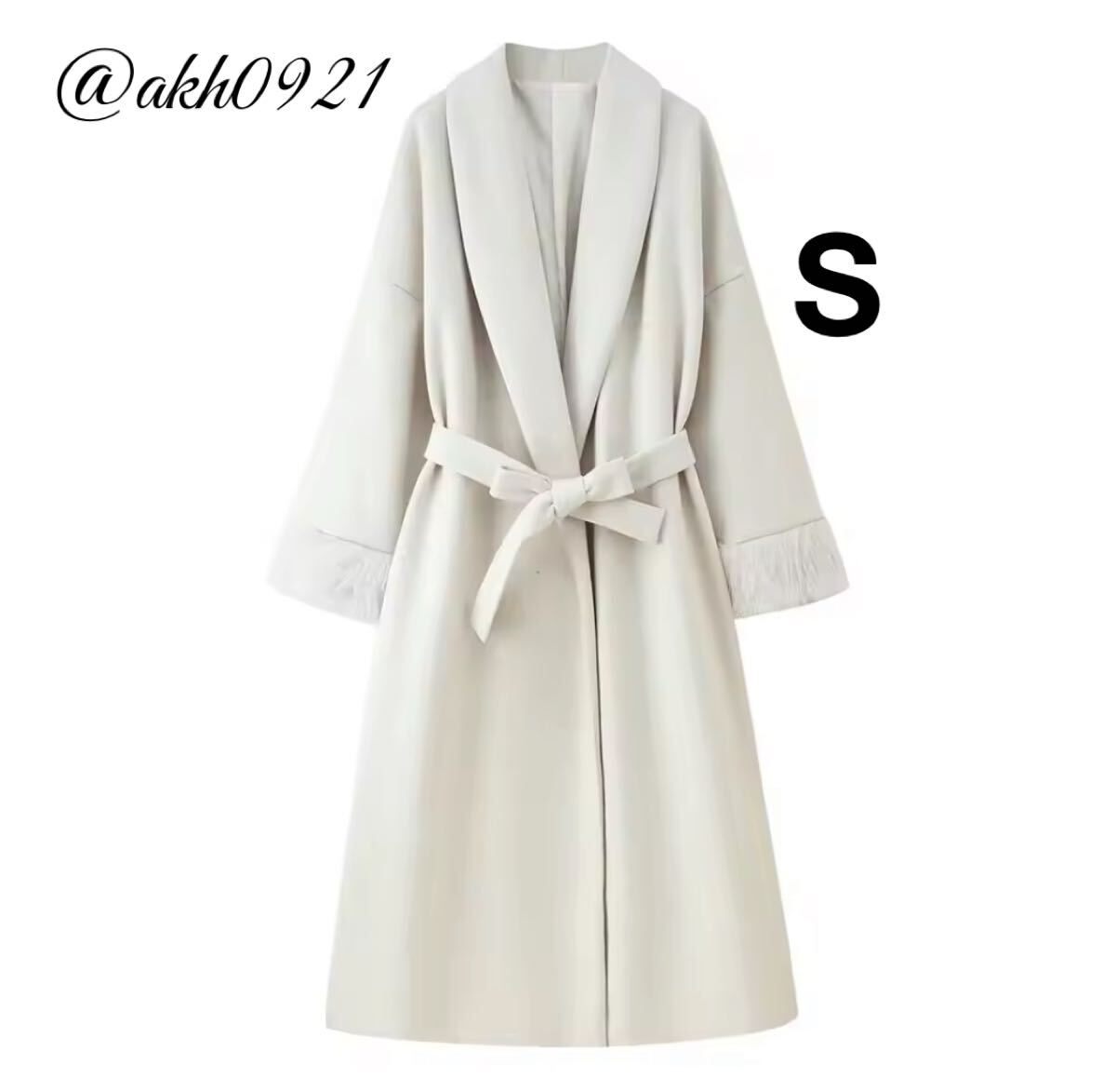 新品未使用★2025 A/W 秋新作★vintage ヴィンテージ レトロ ファー ロング ガウンコート アウター Sサイズ レディース★ZARA 好きな方に拍卖