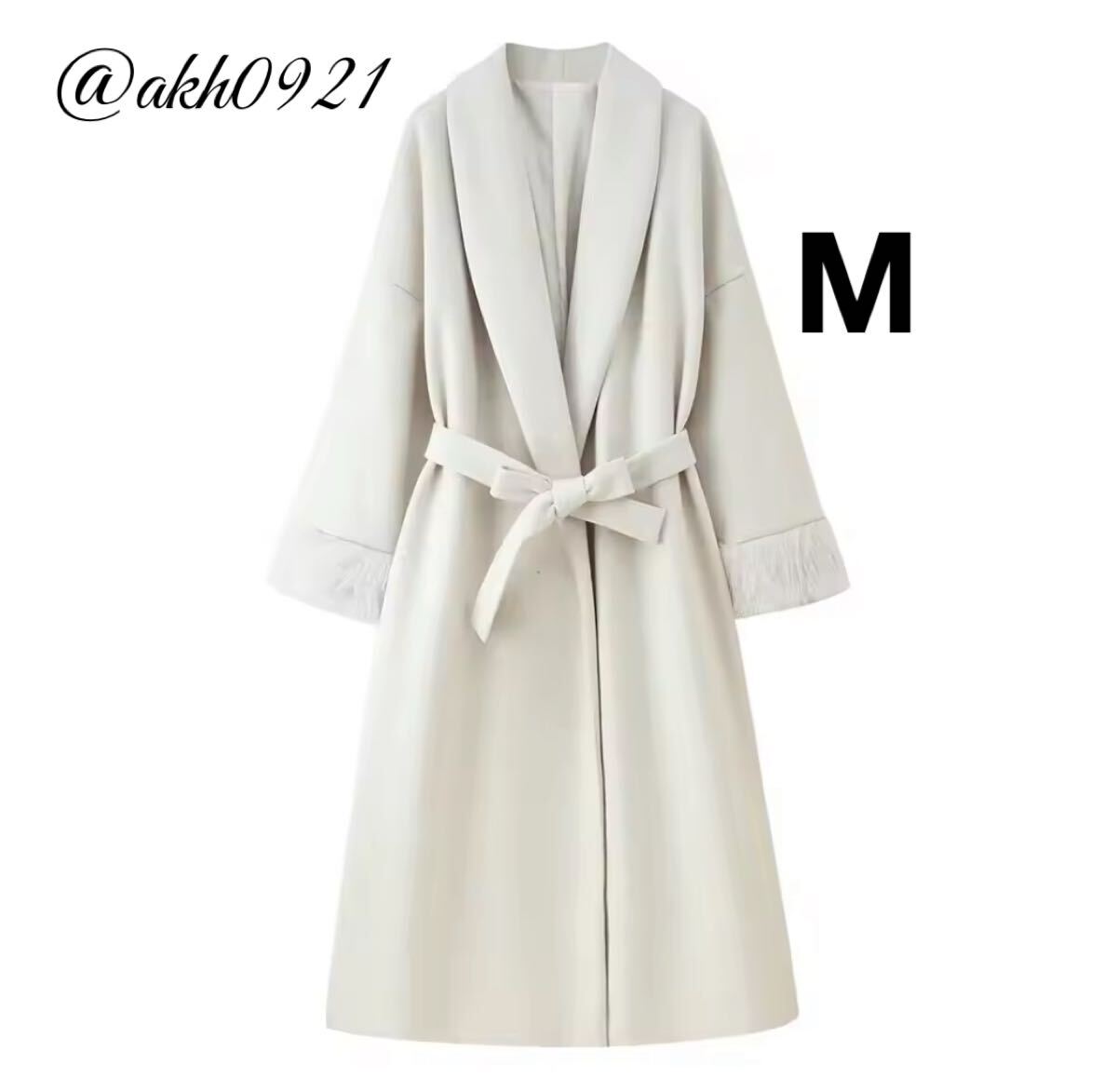 新品未使用★2025 A/W 秋新作★vintage ヴィンテージ レトロ ファー ロング ガウンコート アウター Mサイズ レディース★ZARA 好きな方に拍卖