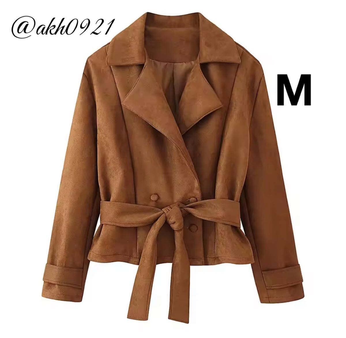 新品未使用★2025 A/W 秋新作★vintage ヴィンテージ レトロ スエード ジャケット アウター Mサイズ レディース★ZARA 好きな方に拍卖