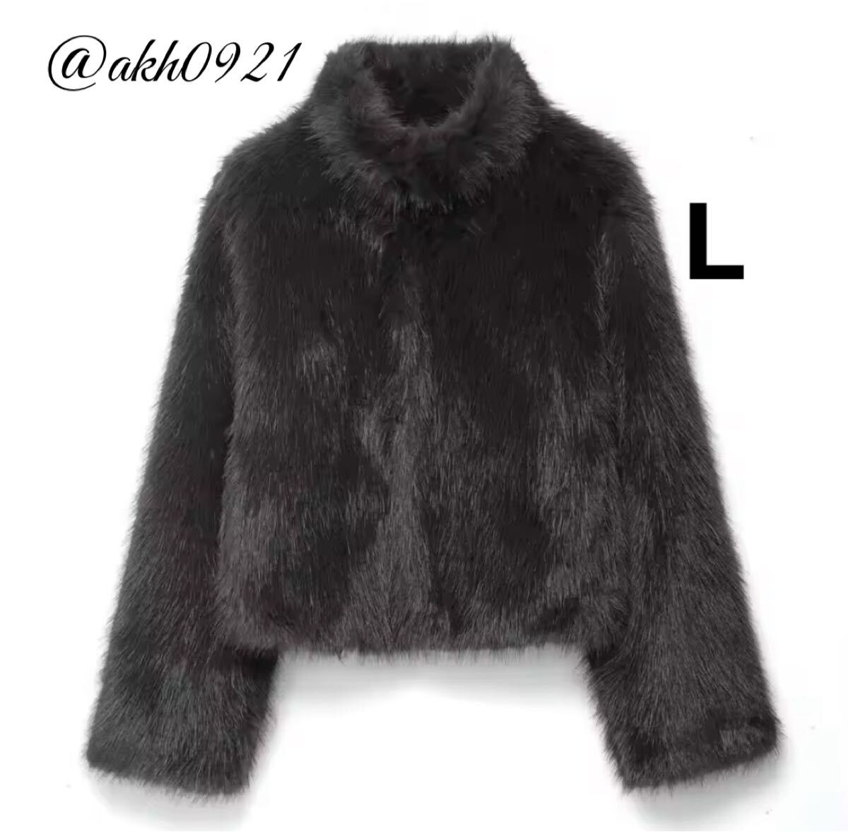 新品未使用★2025 A/W 秋新作★vintage ヴィンテージ レトロ ファーコート アウター Lサイズ レディース★ZARA 好きな方に拍卖