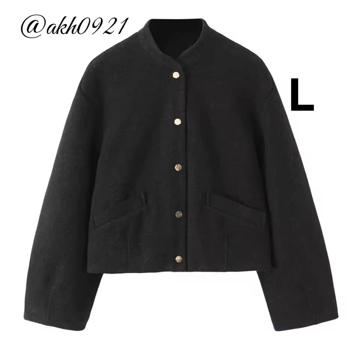 新品未使用★2025 A/W 秋新作★vintage ヴィンテージ レトロ ジャンパー ブルゾン アウター Lサイズ レディース★ZARA 好きな方に拍卖