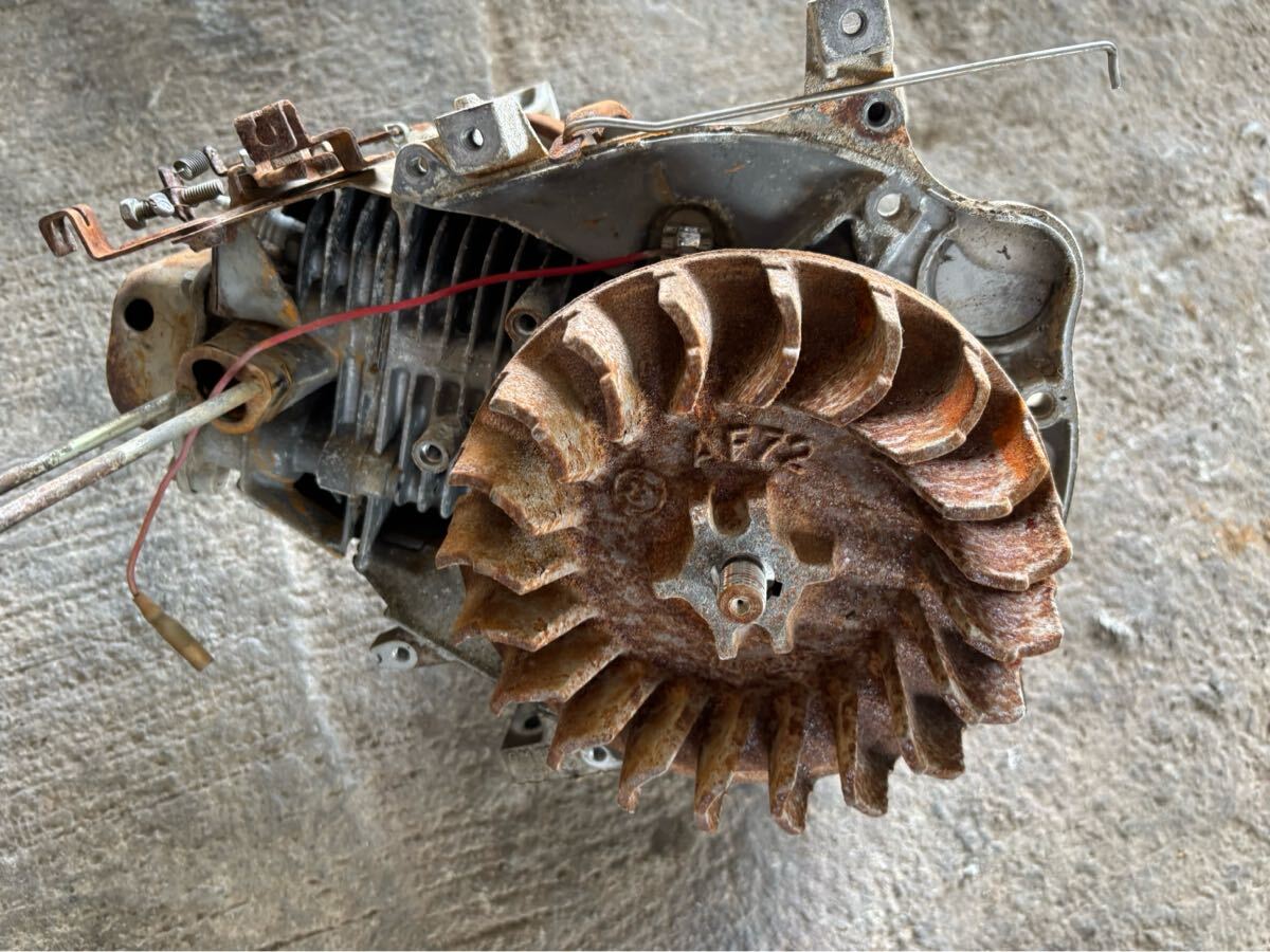 ガソリンエンジン/ポンプ/動噴/管理機/モア エンジン部 圧縮あり 動作未確認 部品取り ジャンク取扱 三菱 GM180L 拍卖