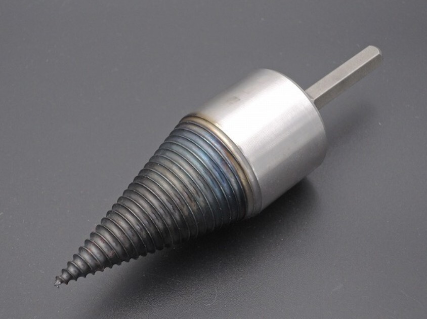 【訳アリ】 薪割り コーンスプリッター 六角軸 ドリル用 薪ストーブ 自作用 送料無料拍卖