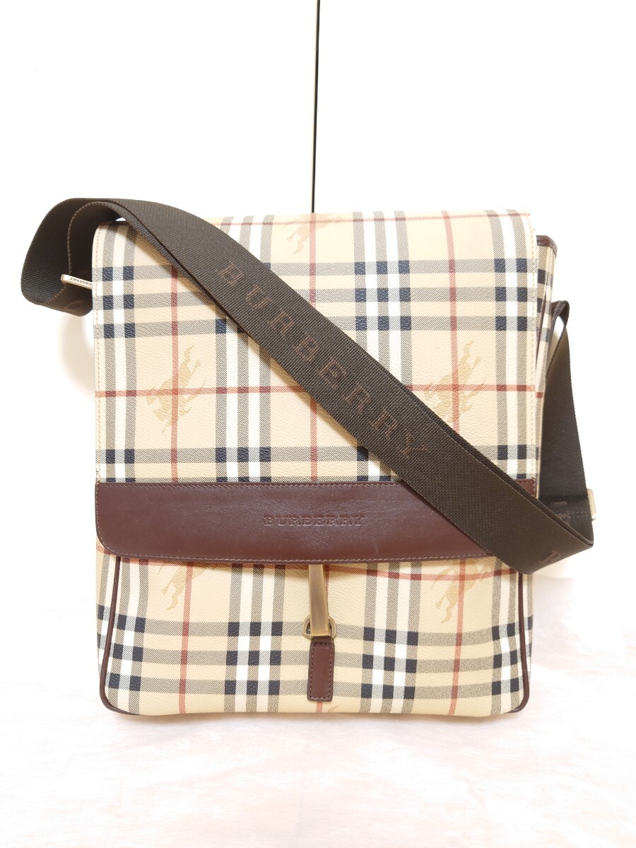 未使用☆BURBERRY バーバリー ショルダーバッグ ノバチェック 正規品拍卖