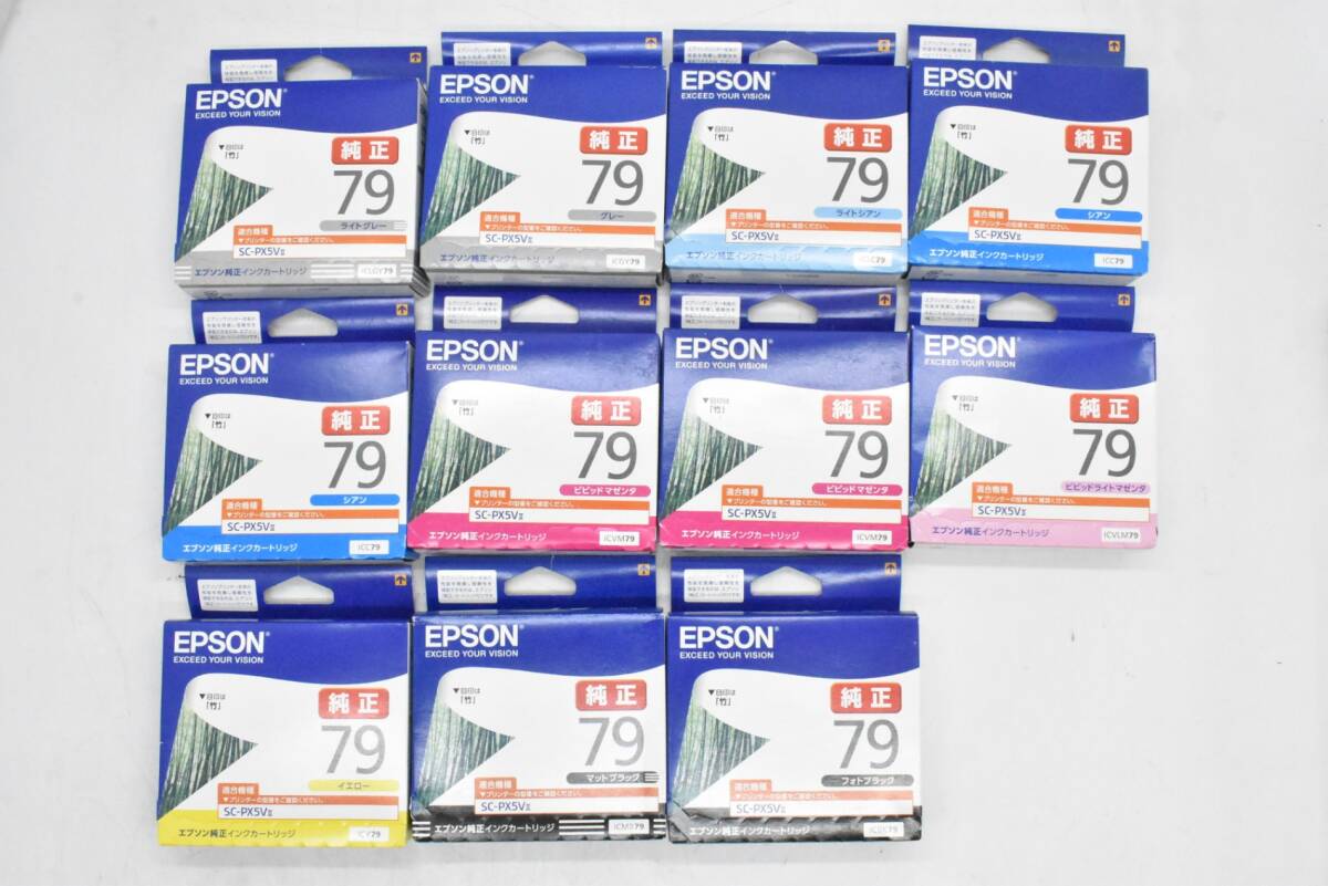 未使用 エプソン 純正 インク ICBK79 9色11本(ICLGY/GY/LC/C/VM/BK/Y/MB/VLM)EPSON ITWMVB95SUZY-D-N05-byebye拍卖