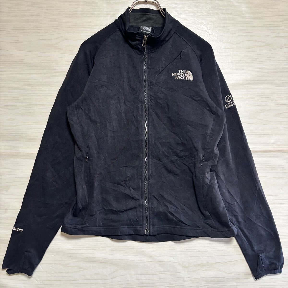 THE NORTH FACE ザノースフェイス トラックジャケット ジャージ サイズS ブラック 黒 ポリエステル メンズ トップス(36)拍卖