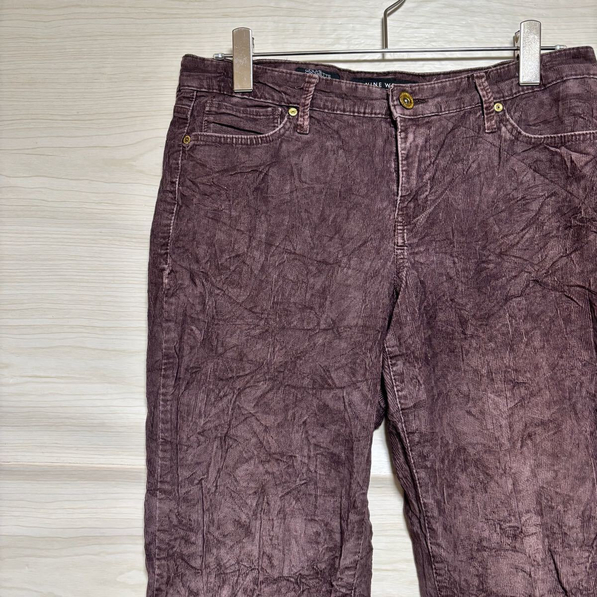 VINTAGE ヴィンテージ コーデュロイパンツ スキニーパンツ サイズS ブラウン 茶色 コットン メンズ ボトムス(36)拍卖