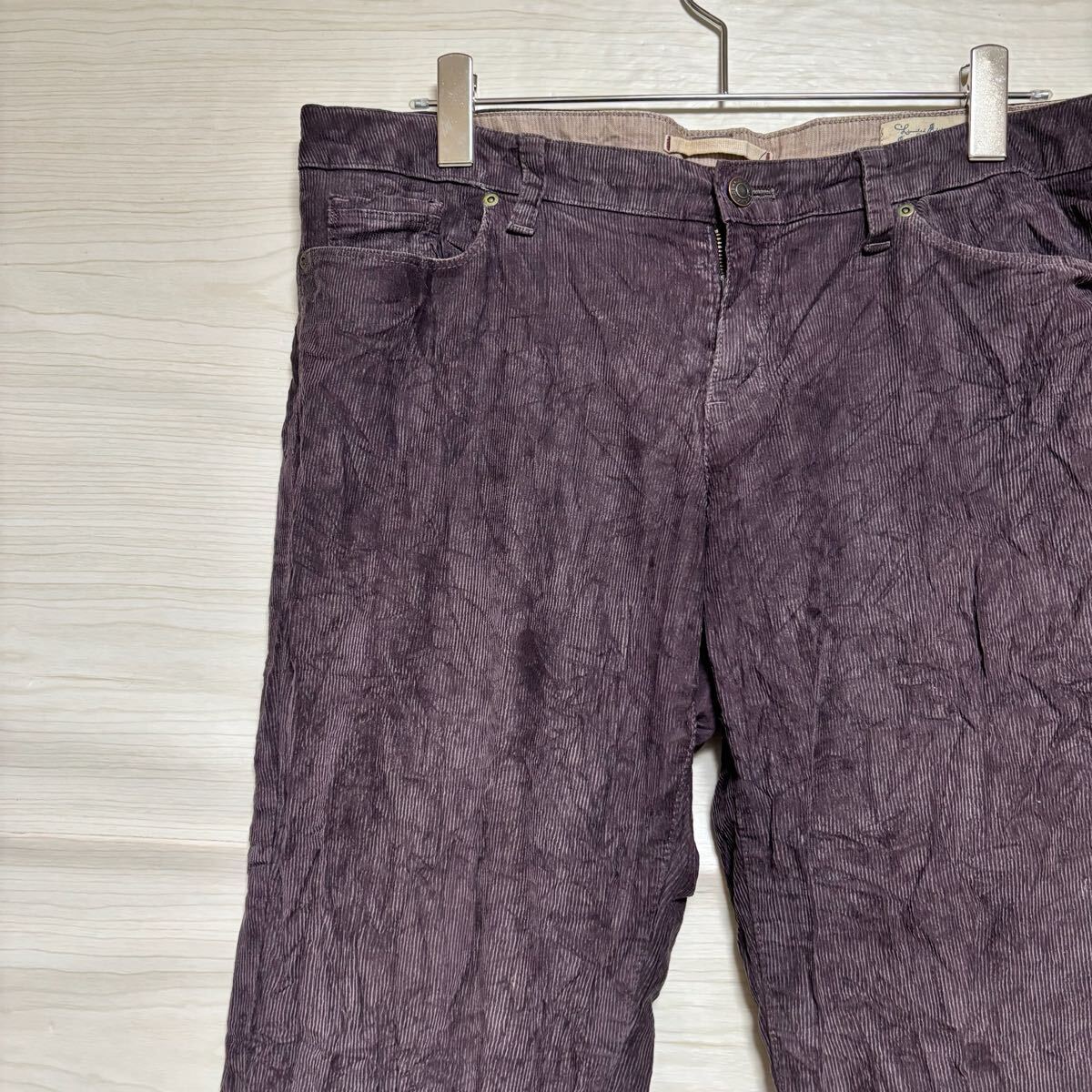 VINTAGE ヴィンテージ コーデュロイパンツ ストレートシルエット サイズXL相当 ブラウン 茶色 コットン メンズ ボトムス(36)拍卖