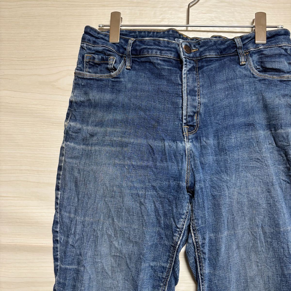 OLDNAVY オールドネイビー デニムパンツ スキニージーンズ ハイウエスト サイズL相当 インディゴブルー 青 メンズ ボトムス(37)拍卖