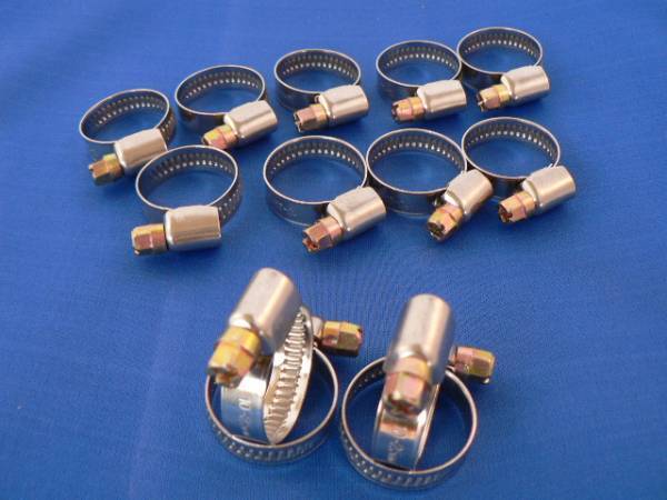 ★10mm~25mm用ステンレスホースバンド送料無料!!1個の価格です。拍卖