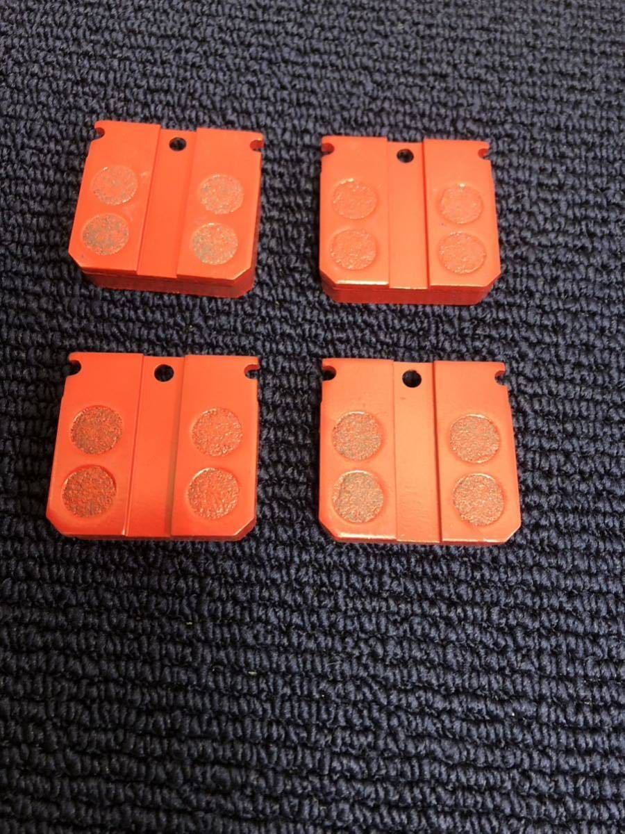 ベレット、117クーペHM用フロントディスクパット1台分 赤パット4枚1セットです。117クーペ PA90 PA95 69~74 ブレーキパット拍卖