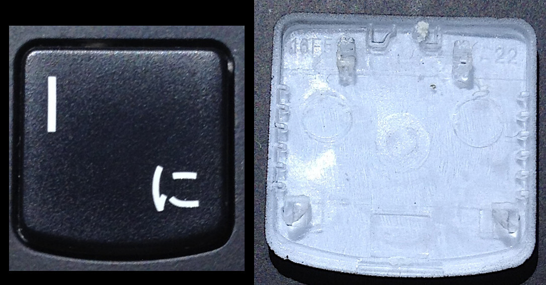 『I』キー (英字 アイ) : Lenovo ThinkPad X1 Carbon 5th Gen5 / 6th Gen6 キートップ+パンタグラフ (Model: YODBL-89J0 / ばら売り)拍卖