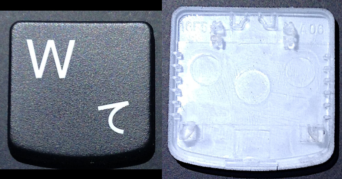 『W』キー : Lenovo ThinkPad X1 Carbon 5th Gen5 / 6th Gen6 キートップ+パンタグラフ (Model: YODBL-89J0 / ばら売り)拍卖