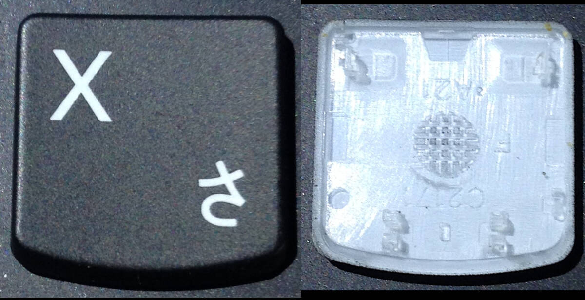 『X』キー : Lenovo ThinkPad X1 Carbon 5th Gen5 / 6th Gen6 キートップ+パンタグラフ (FRU: 01ER695 / ばら売り)拍卖