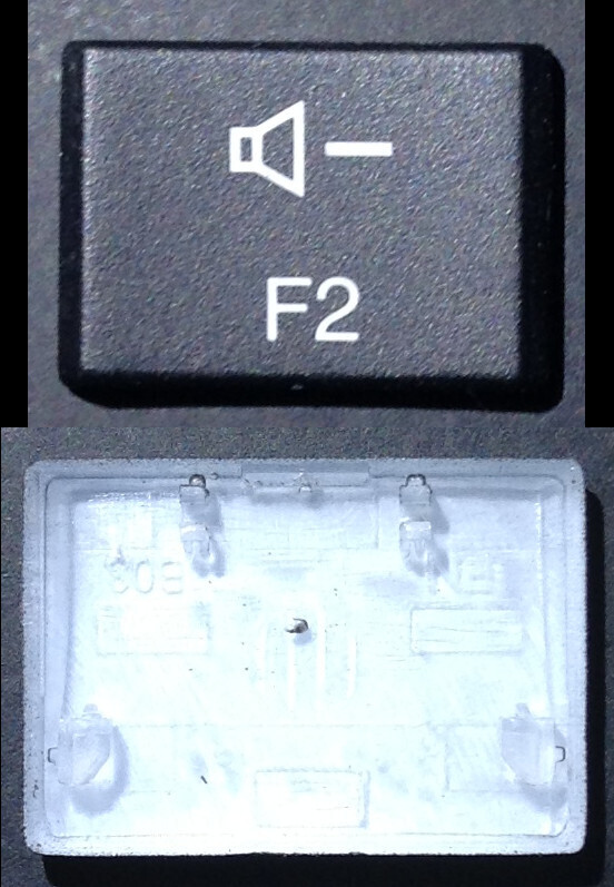 『F2』キー : Lenovo ThinkPad X1 Carbon 5th Gen5 / 6th Gen6 キートップ+パンタグラフ (Model: YODBL-89J0 / ばら売り)拍卖