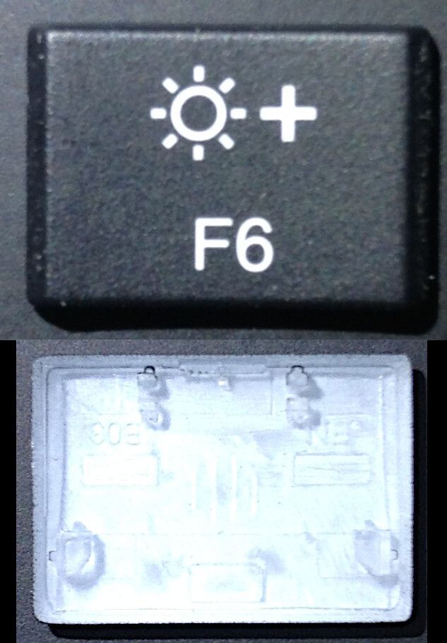 『F6』キー : Lenovo ThinkPad X1 Carbon 5th Gen5 / 6th Gen6 キートップ+パンタグラフ (Model: YODBL-89J0 / ばら売り)拍卖