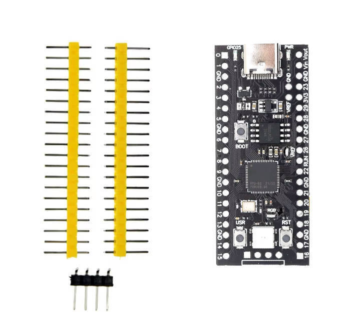 Raspberry Pi Pico (RP2040 搭載) (Type-C / 16MB フラッシュメモリ) ARM Cortex-M0+ (デュアルコア / 最大 133 MHz) デバッグポート付き拍卖