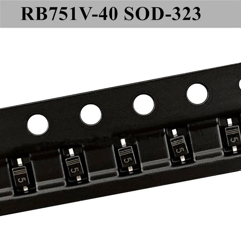 10個セット 表面実装 SMD Schottky Diode ショットキー ダイオード RB751V-40 SOD-323 (Mark 5) 送料85円 (V-drop 0.37V/ IF 30mA/ Vr 30V)拍卖
