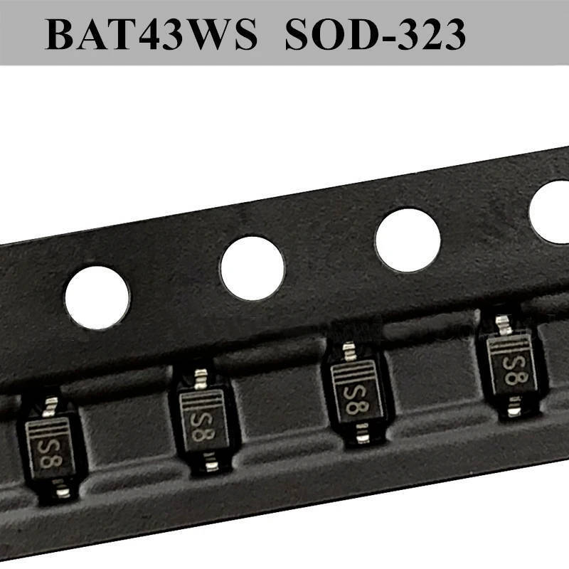 10個セット 表面実装 SMD Schottky Diode ショットキー ダイオード BAT43WS SOD-323 (Mark S8) 送料85円 (V-drop 0.3V / IF 200mA/ Vr 30V)拍卖