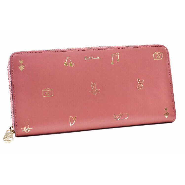 ポールスミス 財布 長財布 レディース ピンク ラウンドファスナ― お財布 ブランド 本革 革 レディース長財布 50代 40代 30代 女性 婦人拍卖