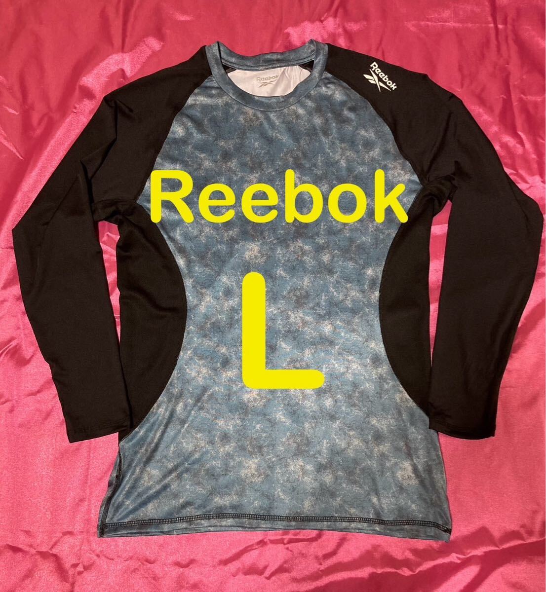 Reebok リーボック 長袖インナー アンダーシャツ 吸水速乾 ゴルフ golf テニス スポーツ メンズL拍卖