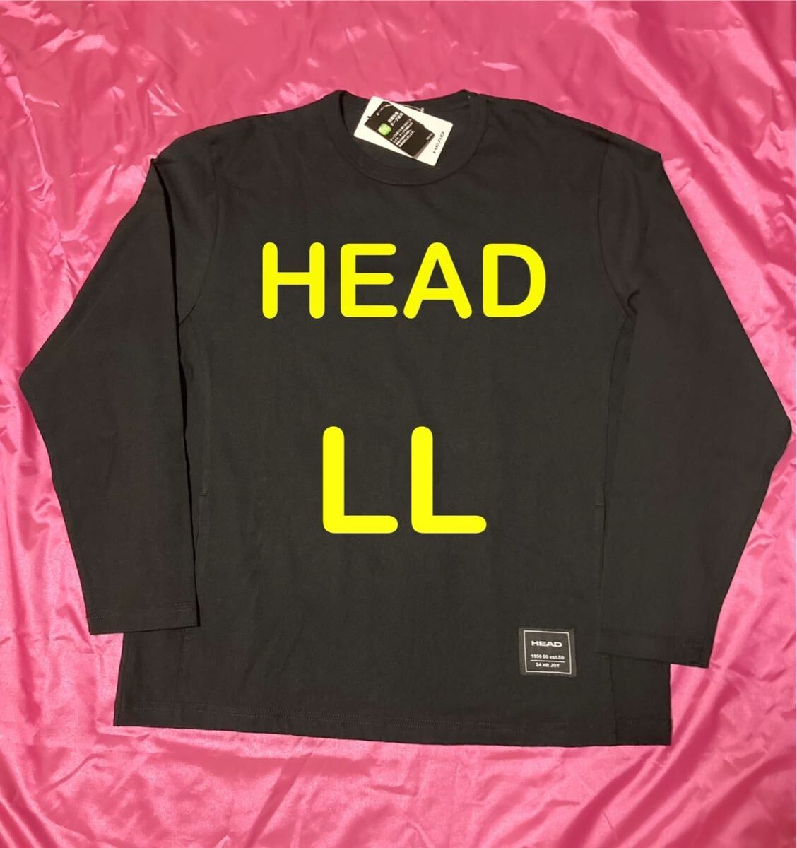 HEAD ヘッド ヘビーウェイト 綿 ロングTシャツ 長袖 テニス スポーツ メンズLL拍卖