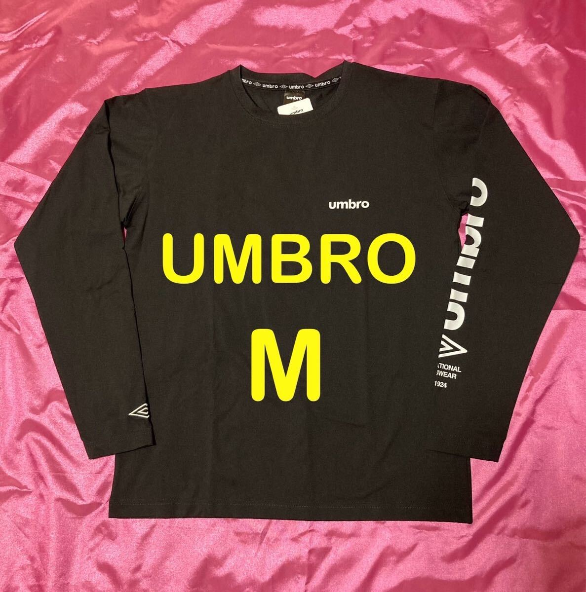 アンブロ 両袖ロゴ ロングTシャツ 長袖 メンズM拍卖