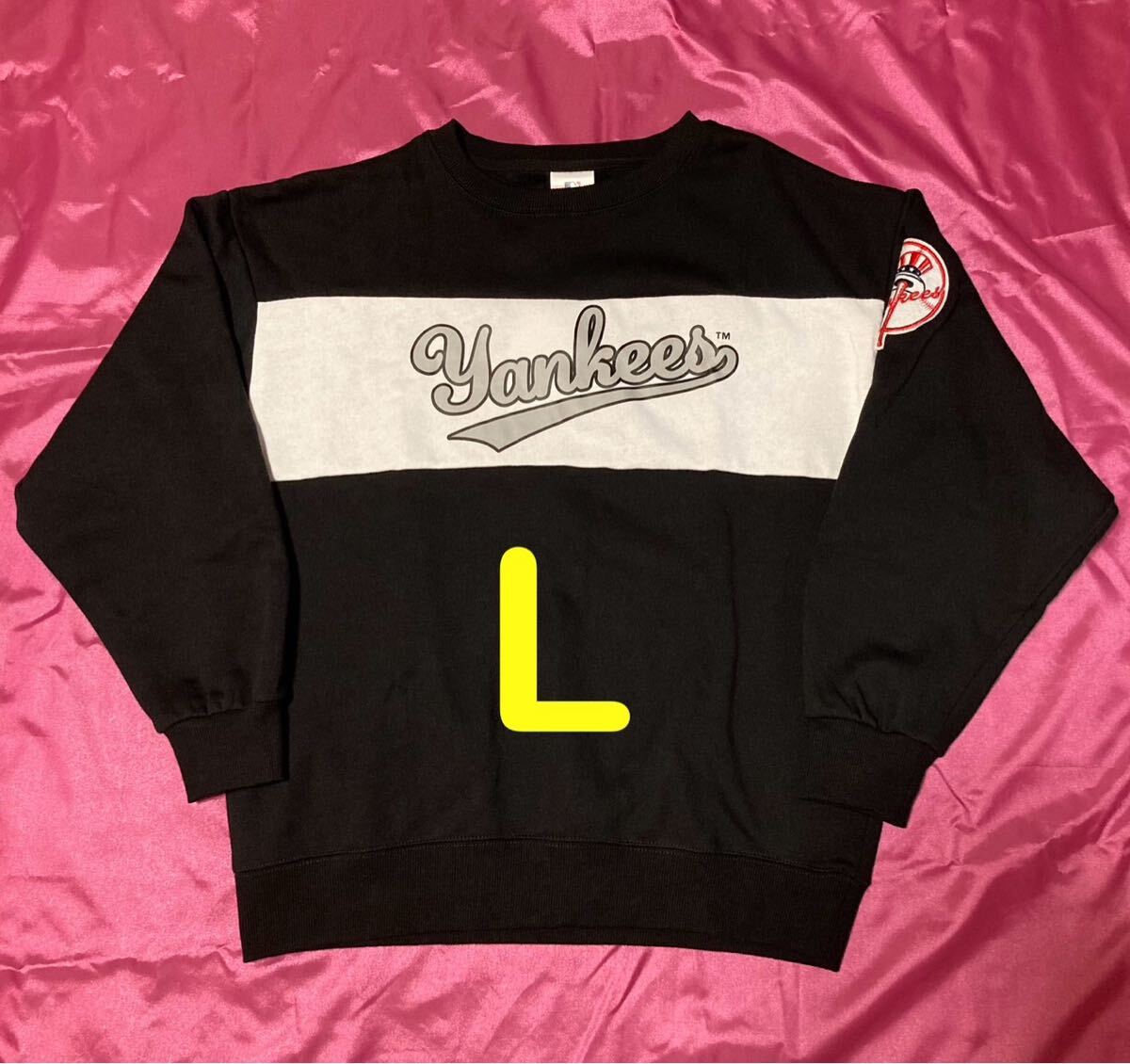 MLB ヤンキース 裏起毛 トレーナー スウェット 野球 スポーツ レディースL拍卖