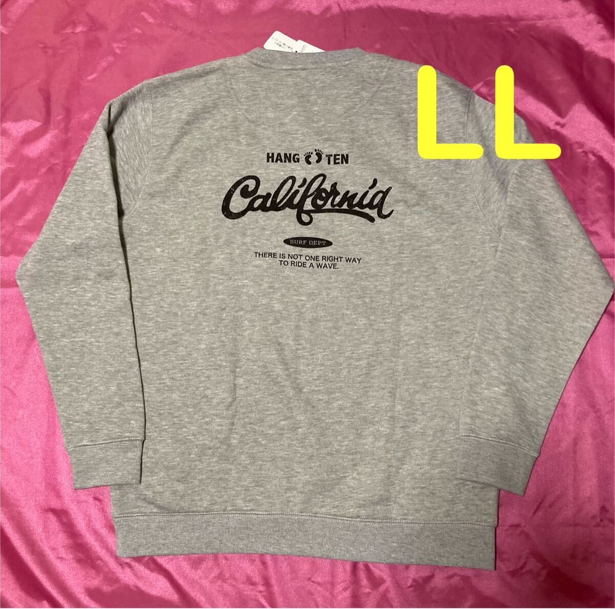 HANGTEN ハンテン 裏起毛トレーナー スウェット メンズLL拍卖