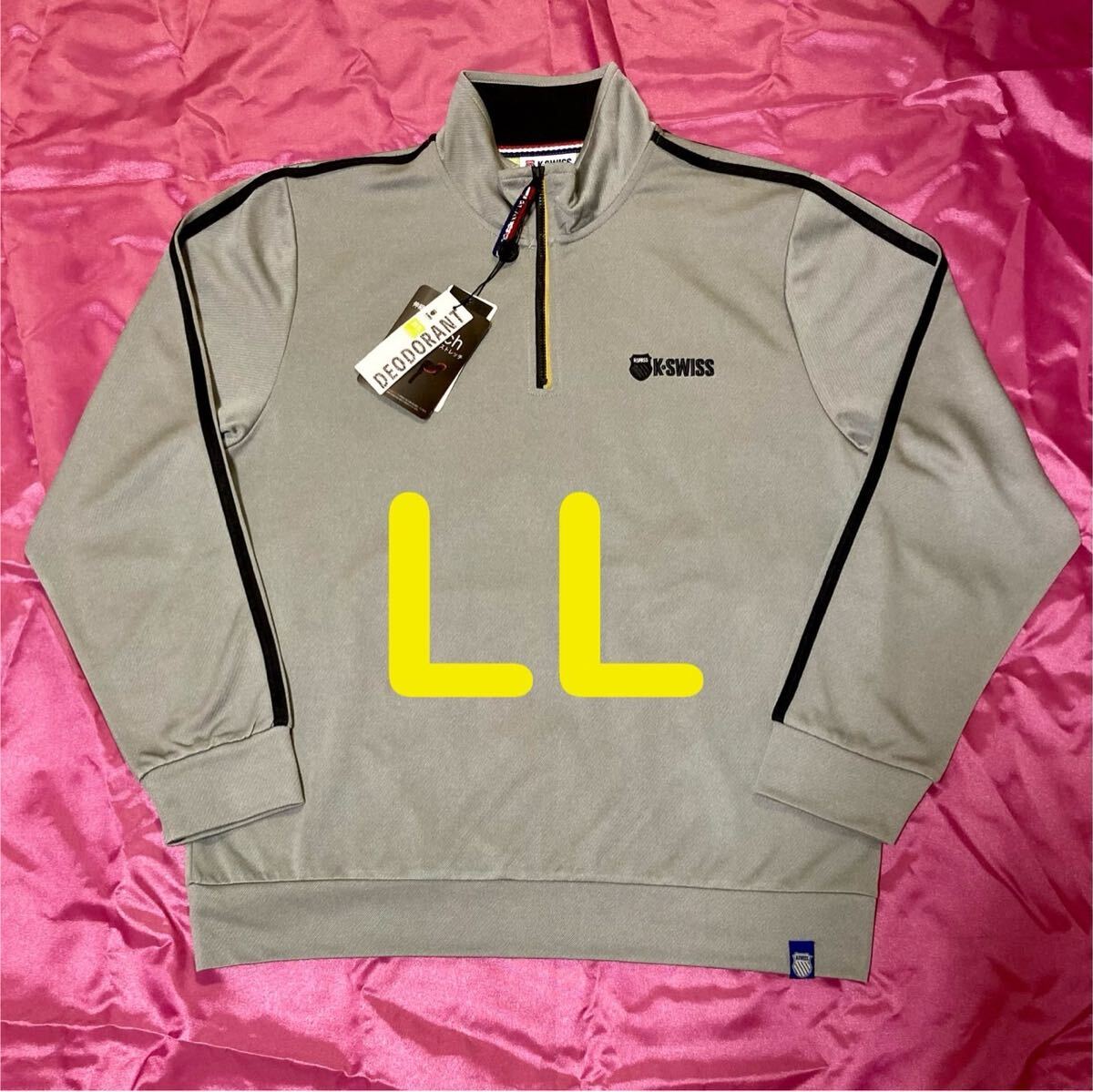 ケースイス ハーフジップ スウェット テニス ゴルフ スポーツ メンズ LL拍卖